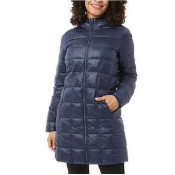 Aventure Ladies' Size XL 3/4 Length Puffer Jacket  Navy Night NWT - Picture 1 of 14